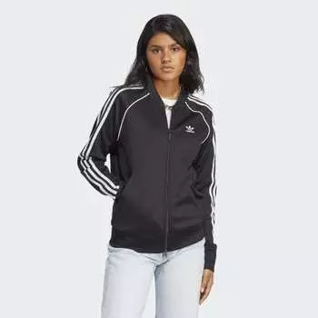 Женская спортивная куртка adidas Adicolor Classics SST Track Jacket (Черная)
