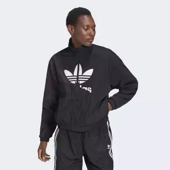 Женская спортивная куртка adidas Adicolor Split Trefoil Track Jacket (Черная)