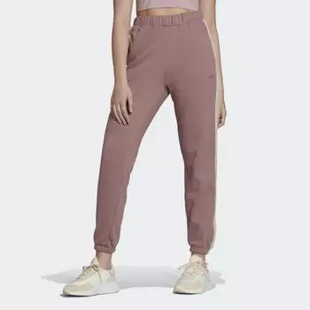 Женские брюки adidas Cuffed Tape Joggers (Фиолетовые)