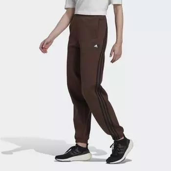 Женские брюки adidas Future Icons 3-Stripes Pants (Коричневые)