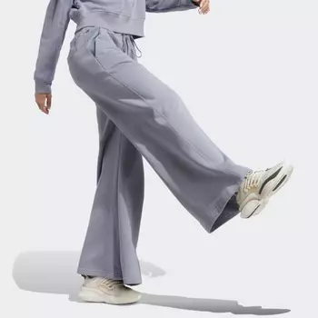 Женские брюки adidas Lounge Fleece Wide Pants (Фиолетовые)