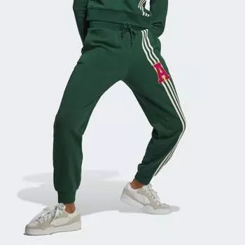 Женские брюки adidas Originals 3-Stripes Leg Sweat Pants (Зеленые)
