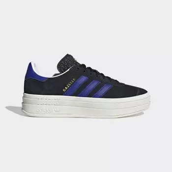 Женские кроссовки adidas Gazelle Bold Shoes (Черные)