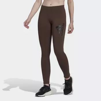 Женские леггинсы adidas Future Icons Badge of Sport Leggings (Коричневые)