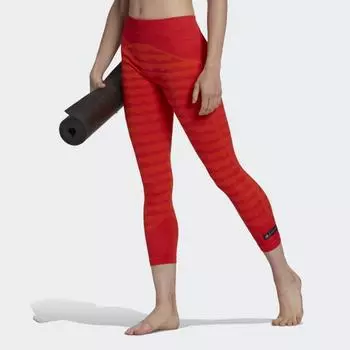 Женские леггинсы adidas Marimekko AEROKNIT 7/8 Leggings (Оранжевые)