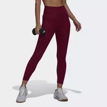 Женские леггинсы adidas Optime Training 7/8 Leggings (Красные)