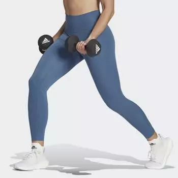 Женские леггинсы adidas Optime Training 7/8 Leggings (Синие)