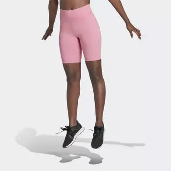 Женские леггинсы adidas Optime Training Bike Short Leggings (Розовые)
