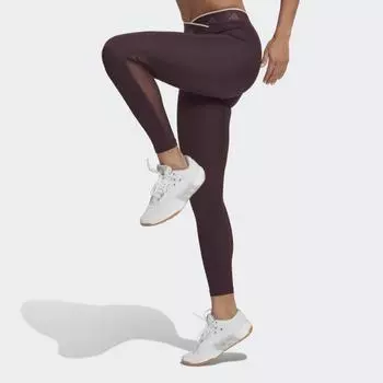 Женские леггинсы adidas Techfit V-Shaped Elastic 7/8 Leggings (Красные)