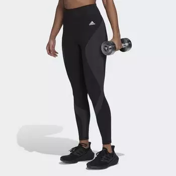 Женские леггинсы adidas Training Essentials HIIT Colourblock 7/8 Leggings (Черные)