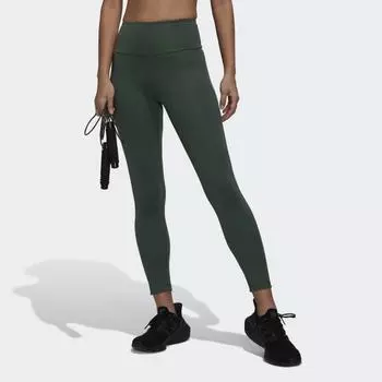 Женские леггинсы adidas Yoga Essentials High-Waisted Leggings (Зеленые)