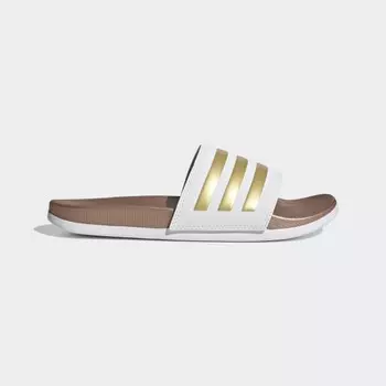 Женские шлепанцы adidas Adilette Comfort Slides (Белые)