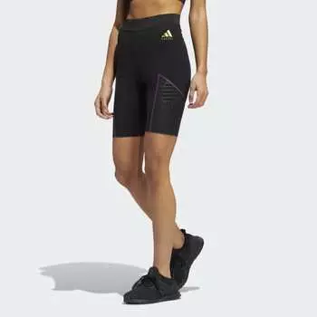 Женские шорты adidas Black Panther Graphic Bike Shorts (Черные)