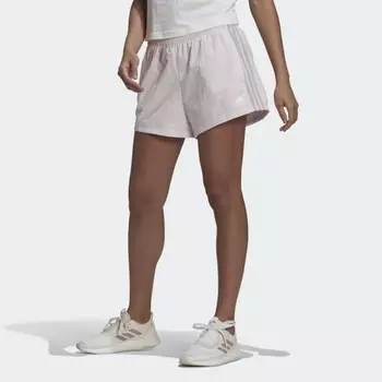 Женские шорты adidas Essentials 3-Stripes Woven Shorts (Loose Fit) (Розовые)