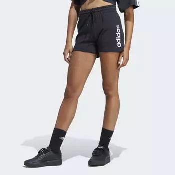 Женские шорты adidas Essentials Linear French Terry Shorts (Черные)