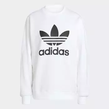 Женский свитшот adidas Trefoil Crew Sweatshirt (Белый)