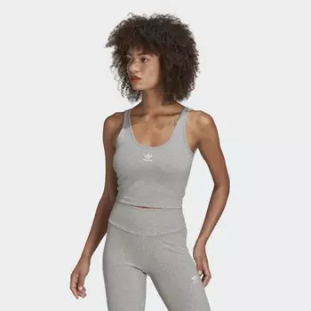 Женский топ adidas Adicolor Essentials Rib Tank Top (Серый)