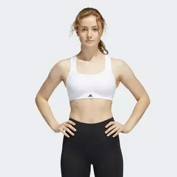 Женский топ-бра adidas TLRD Impact Training High-Support Bra (Белый)