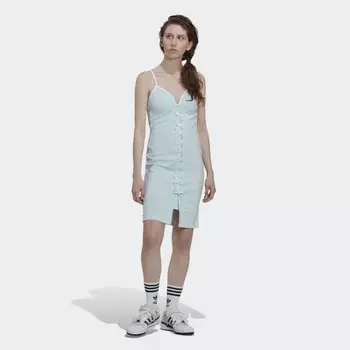 Женское платье adidas Always Original Laced Strap Dress (Синее)