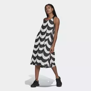 Женское платье adidas Marimekko Midi Tank Dress (Черное)