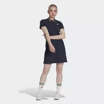 Женское платье adidas Originals Class of 72 Polo Dress (Синее)