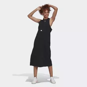 Женское платье adidas Rib Dress (Черное)