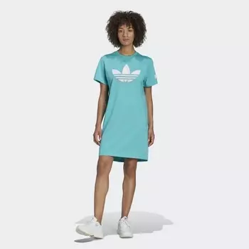 Женское платье adidas Streetball Dress (Бирюзовое)