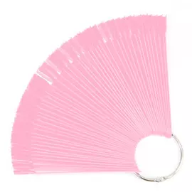 Дисплей розовый веерный на кольце 50 шт