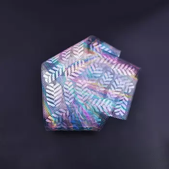 Фольга для литья №46 орнамент серебро голография