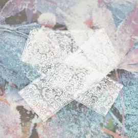 Фольга имитация Белое кружево №3