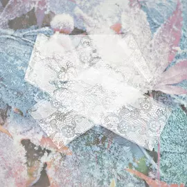 Фольга имитация Белое кружево №4