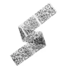 Фольга имитация Черное кружево №6