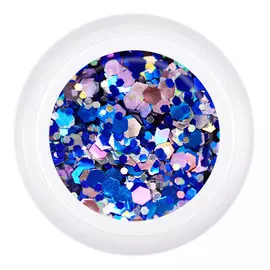 Гель для дизайна Gel Glanz Nixie (синий микс)