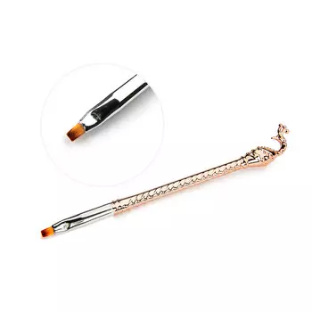 Кисть для геля "Жар-птица" квадратная №4