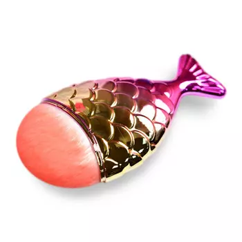 Кисть-щетка для удаления опила Рыбка с колпачком 11х6,5 см