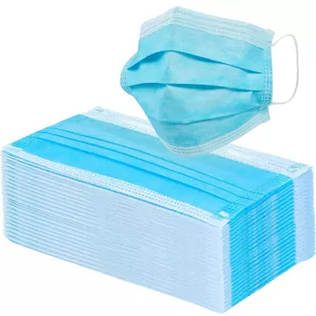 Маски трехслойные (упаковка 50 шт)