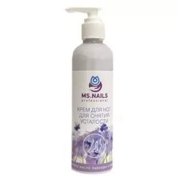 MS NAILS Крем для ног для снятия усталости, 250 мл,