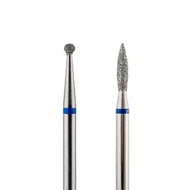 Набор из 2 алмазных фрез 806 (шар, пламя) d-2,1 мм., средний