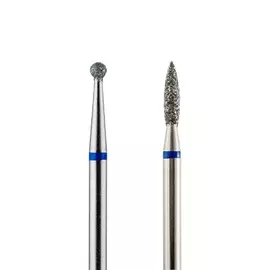 Набор из 2 алмазных фрез 806 (шар, пламя) d-2,3 мм., средний