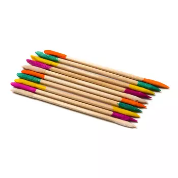 Палочки деревянные с абразивным наконечником 12 см