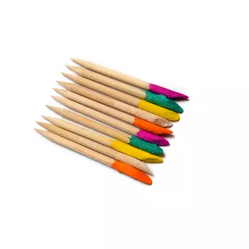 Палочки деревянные с абразивным наконечником 6,5 см