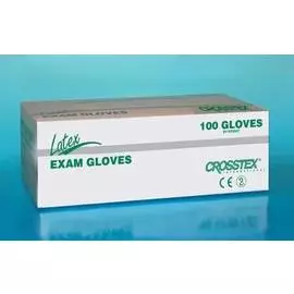 Перчатки латексные без талька Exam Gloves, размер М