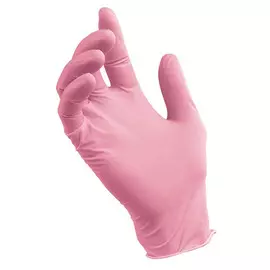 Перчатки Nitrile нитриловые S, розовые, 50 пар