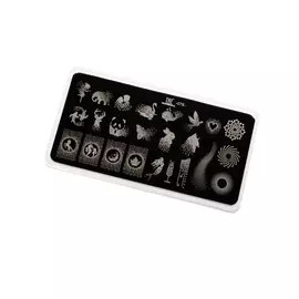 Пластина для стемпинга TNL Premium - fantasy dots (076)