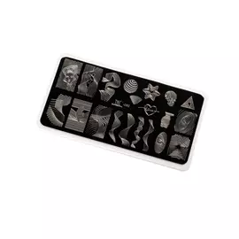 Пластина для стемпинга TNL Premium - силуэтные линии (080)