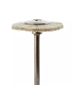 Щетка-диск белая 19 мм (мягкая)