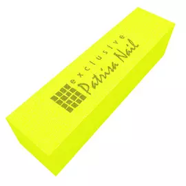 Шлифовочный блок неоновый желтый 180/240