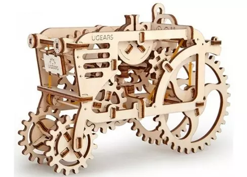 3D деревянный конструктор UGEARS Трактор