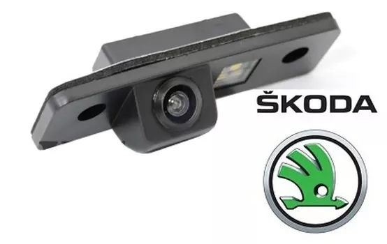 CMOS камера заднего вида для SKODA OCTAVIA II (2004-...) / ROOMSTER (#074)