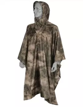 Дождевик мужской пончо накидка Сплав мох тафета рип-стоп проклеенная